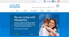 Desktop Screenshot of livingwithhemophilia.ca